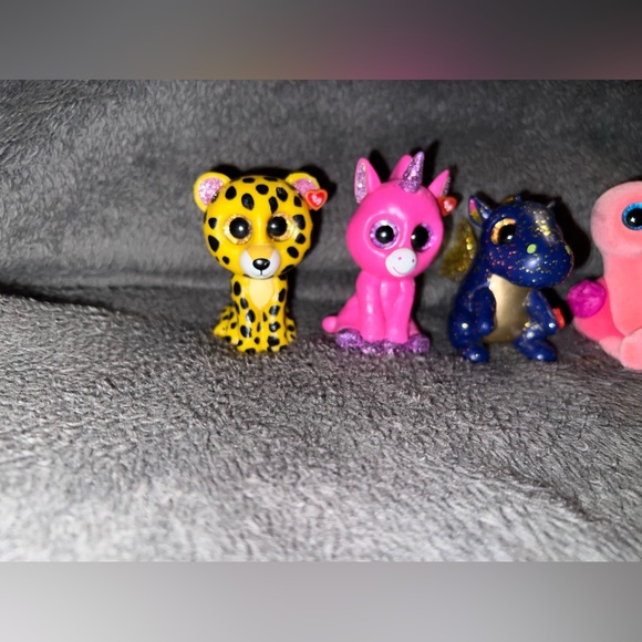 Lot of 5 TY Beanie Boos Mini Boo Speckles, Bubblegum, Gilda, Saffire Series 3 - Picture 4 of 15